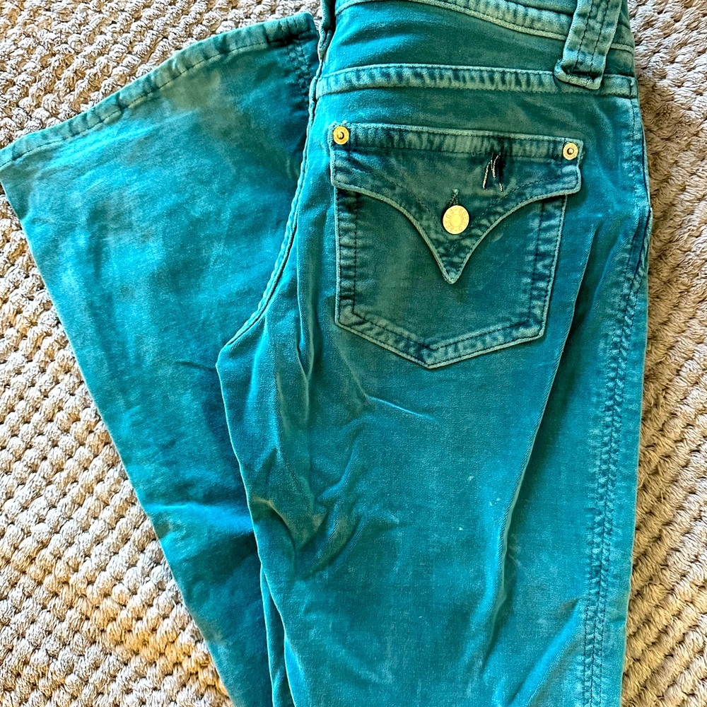 Marciano velvet flare leg pants size 27
